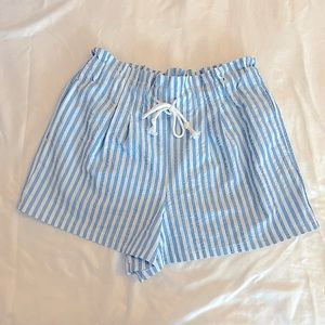 Wild Fable High-waisted Seersucker Shorts